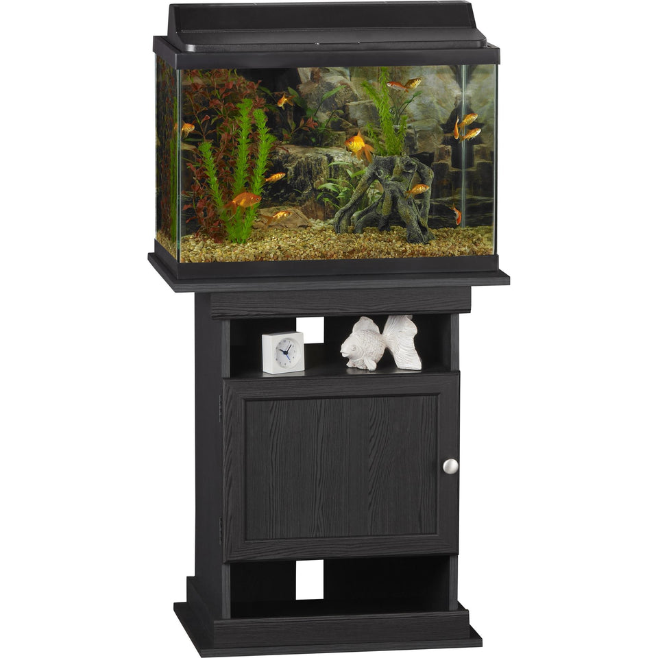 Flipper™ 10/20 Gallon Aquarium Stand, Black Oak - Black Oak - N/A