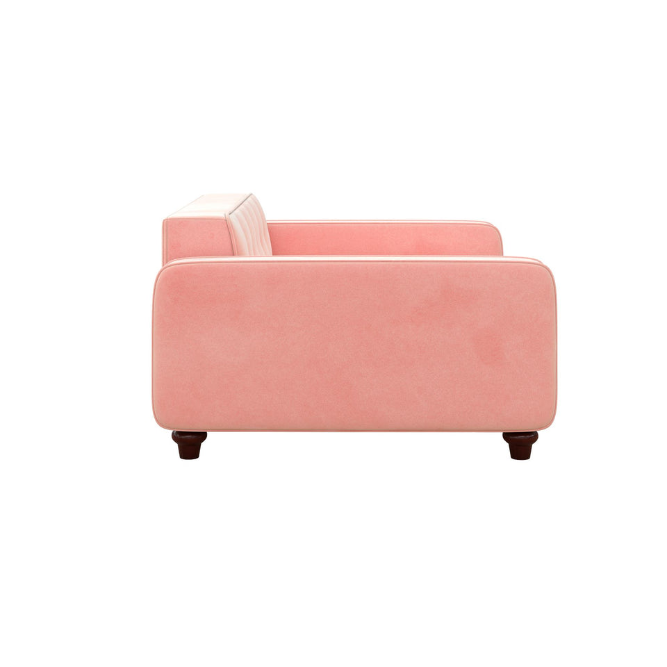 Ollie & Hutch Pin Tufted Pet Sofa, Small/Medium - Pink - Small